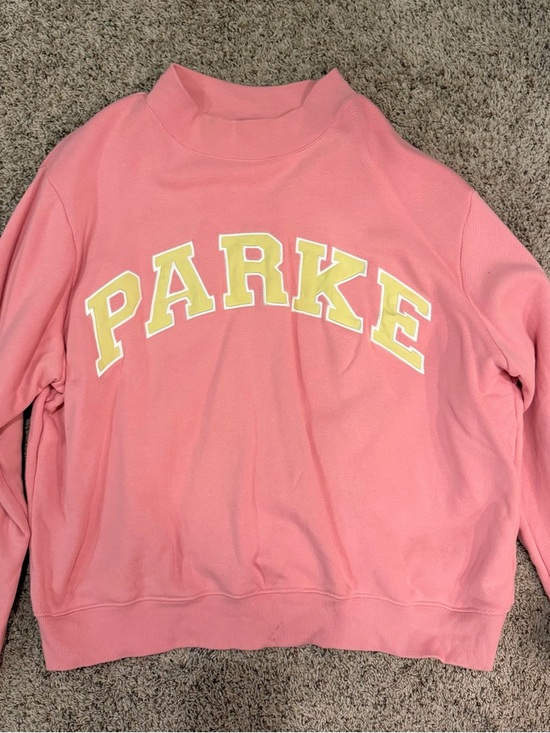 Parke Sweaters - Parke L/XL Summerland Heritage Varsity Mockneck Sweatshirt 🩷💛
